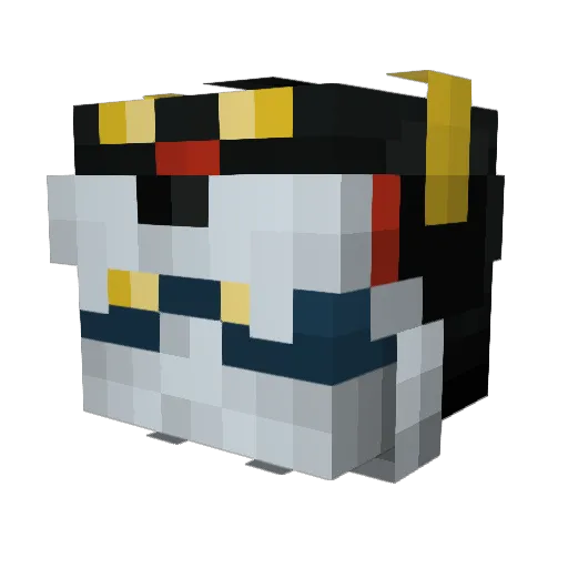 KingBouton Minecraft avatar head, 3D render