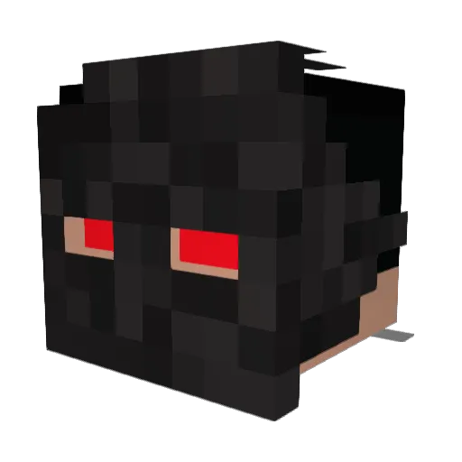 KingBreadstick Minecraft avatar head, 3D render