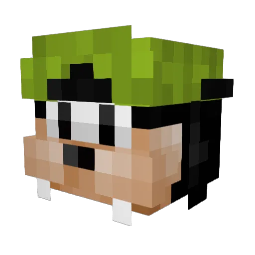 KingBulten Minecraft avatar head, 3D render
