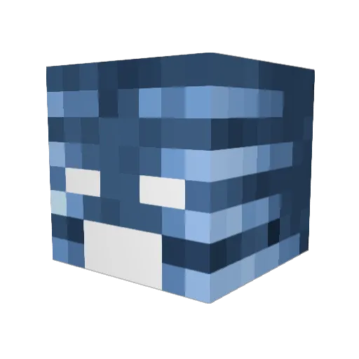 KingC0bra Minecraft avatar head, 3D render