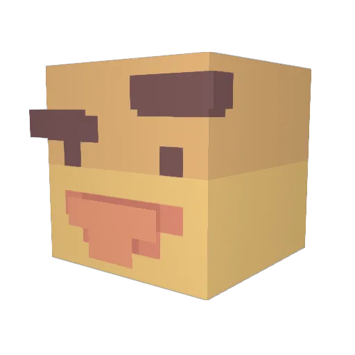 KingC0rgi Minecraft avatar head, 3D render