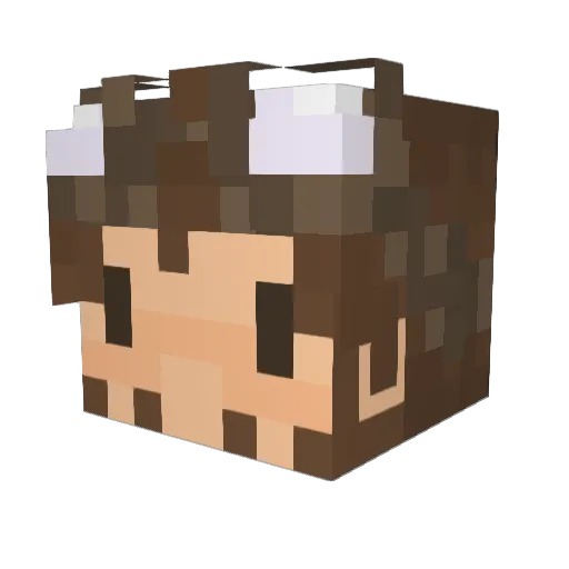 KingCalamitas Minecraft avatar head, 3D render