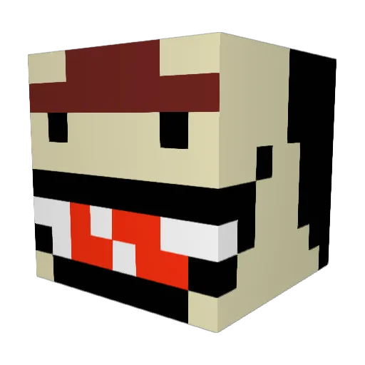 KingCamel69 Minecraft avatar head, 3D render