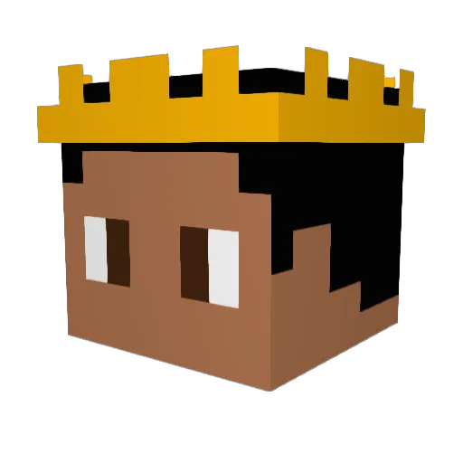 KingCameronnn Minecraft avatar head, 3D render