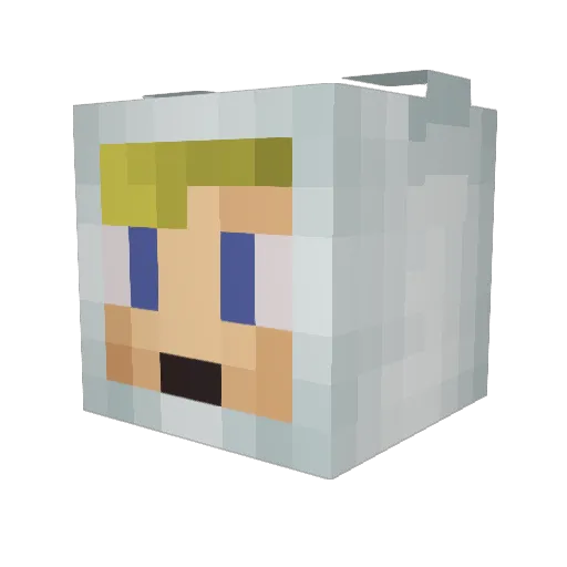 KingCbass97 Minecraft avatar head, 3D render
