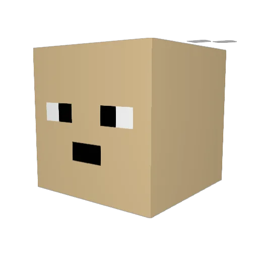 KingCeryx Minecraft avatar head, 3D render