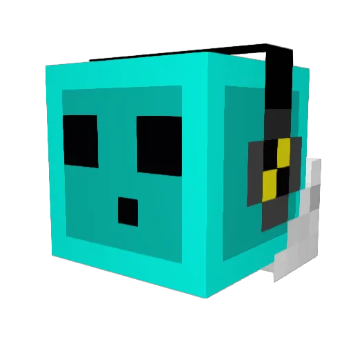 KingChip01 Minecraft avatar head, 3D render