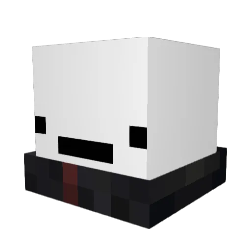 KingChullo Minecraft avatar head, 3D render