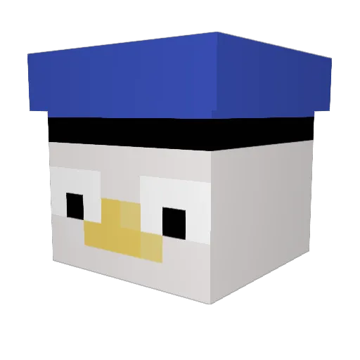 KingClap_YT Minecraft avatar head, 3D render