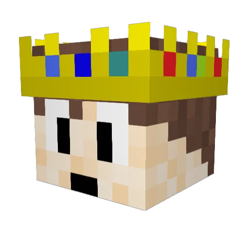 KingClumsy05 Minecraft avatar head, 3D render