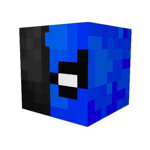 KingCoba Minecraft avatar head, 3D render