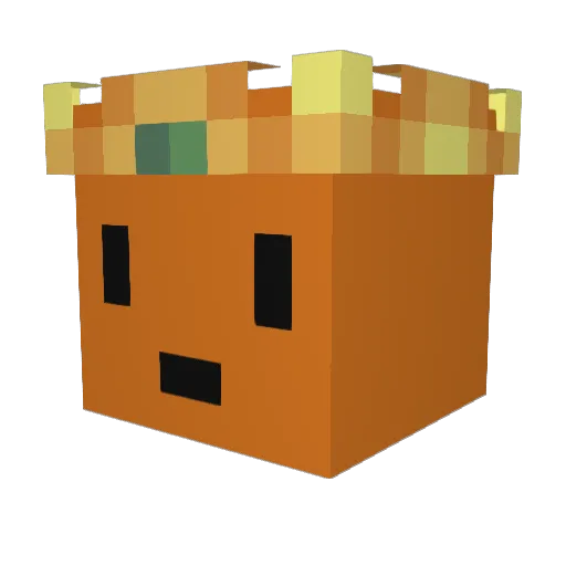 KingCoenV Minecraft avatar head, 3D render