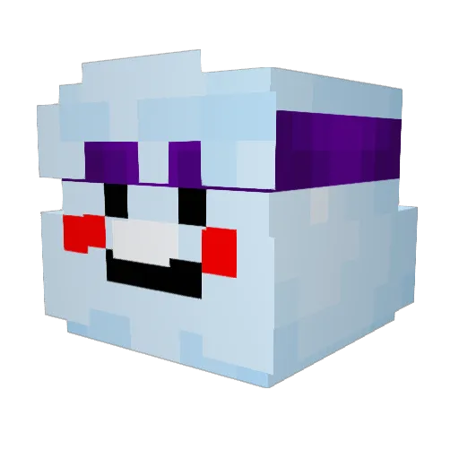 KingControl6 Minecraft avatar head, 3D render