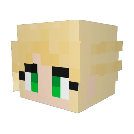 KingCrabCakes Minecraft avatar head, 3D render