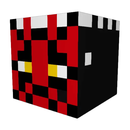 KingCreation Minecraft avatar head, 3D render