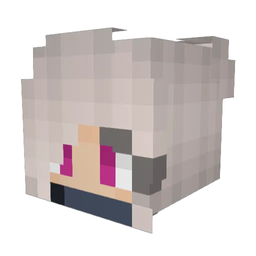 KingCrowler Minecraft avatar head, 3D render