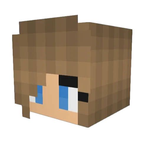 KingCrusher1 Minecraft avatar head, 3D render