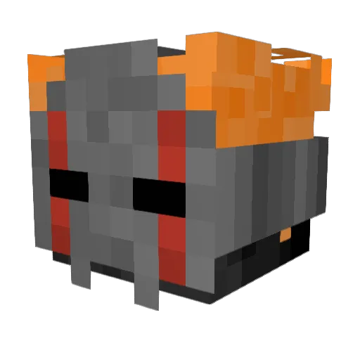 KingCurryBoy Minecraft avatar head, 3D render