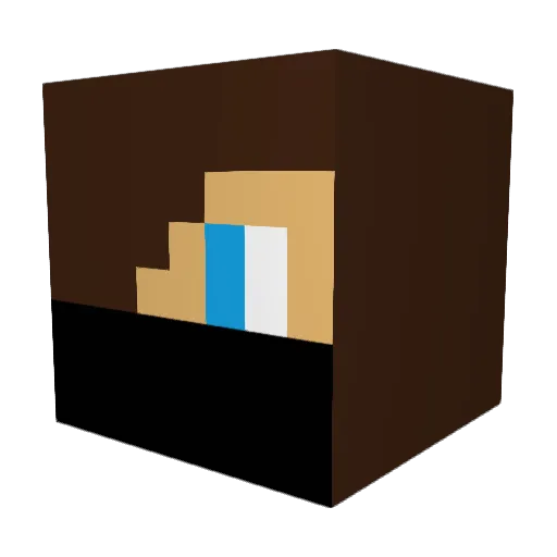 KingDan2000 Minecraft avatar head, 3D render