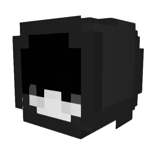 KingDas Minecraft avatar head, 3D render