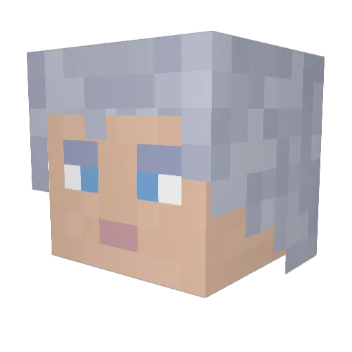 KingDeadlyy Minecraft avatar head, 3D render