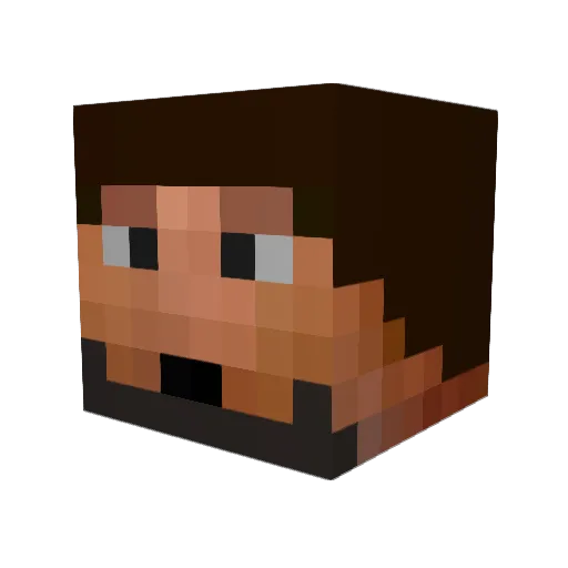 KingDeeds Minecraft avatar head, 3D render