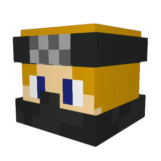KingDerek3 Minecraft avatar head, 3D render