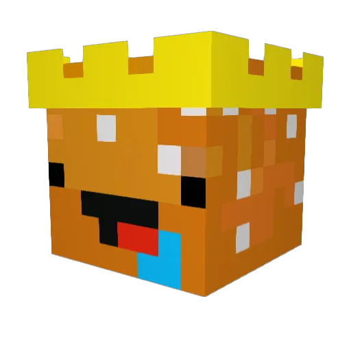 KingDerpicus Minecraft avatar head, 3D render