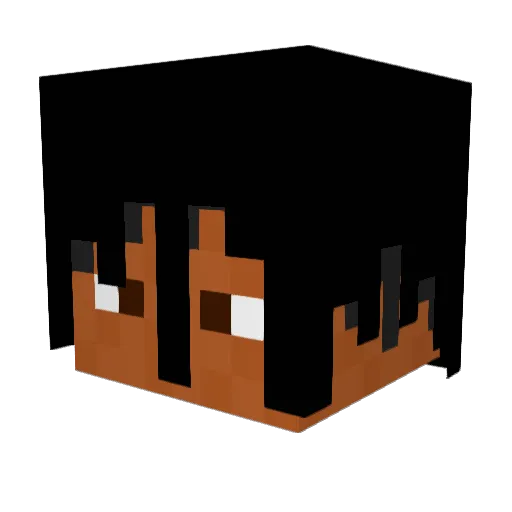 KingDizyy Minecraft avatar head, 3D render