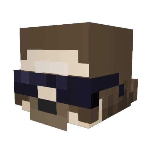 KingDoesYT Minecraft avatar head, 3D render