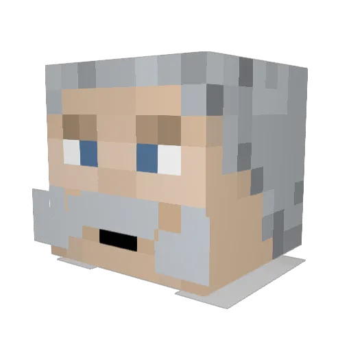 KingDoglu Minecraft avatar head, 3D render