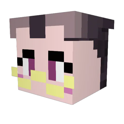 KingDrakon Minecraft avatar head, 3D render