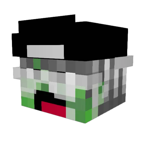KingDylan_ Minecraft avatar head, 3D render