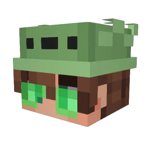 KingEP Minecraft avatar head, 3D render