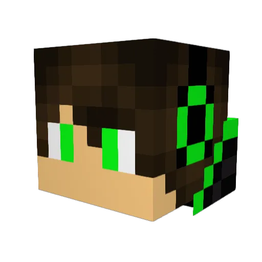 KingEdwardJack Minecraft avatar head, 3D render