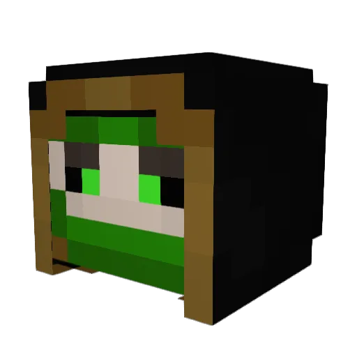 KingEmerald224 Minecraft avatar head, 3D render