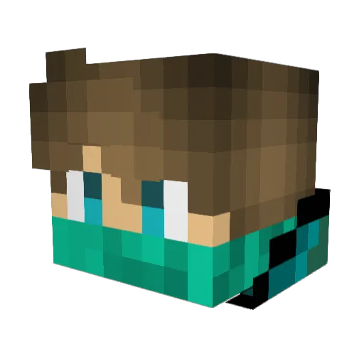 KingEnderrr Minecraft avatar head, 3D render