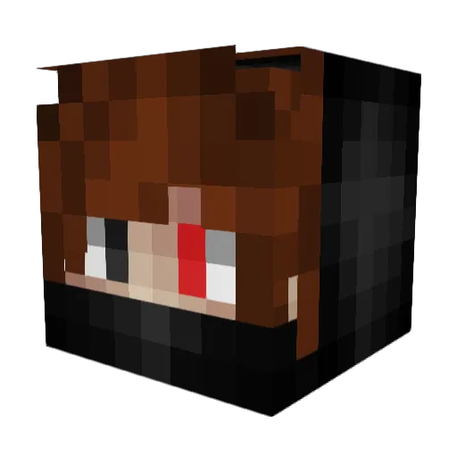 KingEray06 Minecraft avatar head, 3D render