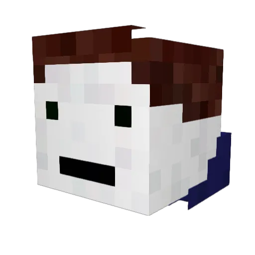 KingFAVE Minecraft avatar head, 3D render