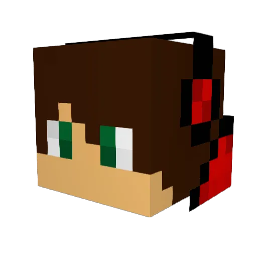 KingFactions Minecraft avatar head, 3D render