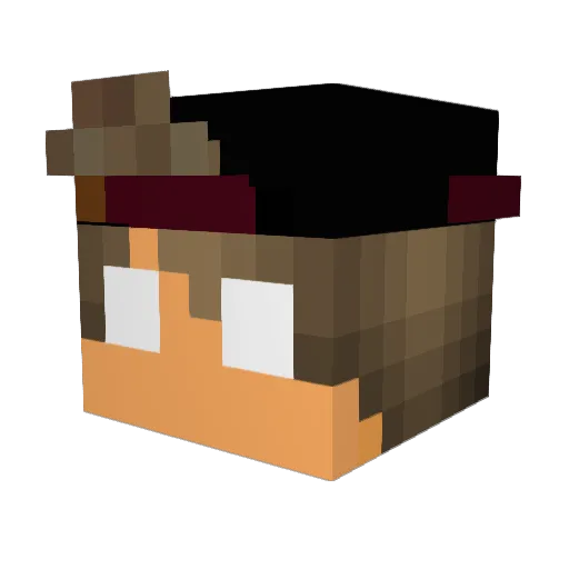 KingFeature Minecraft avatar head, 3D render