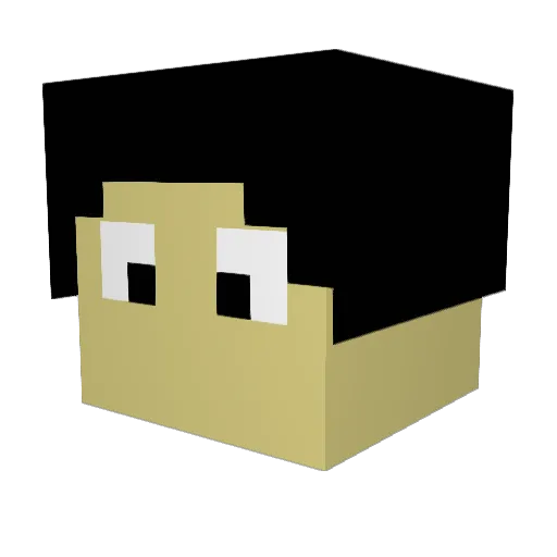 KingFlorent07 Minecraft avatar head, 3D render