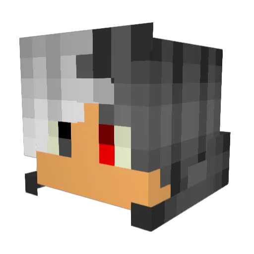 KingFlowy Minecraft avatar head, 3D render