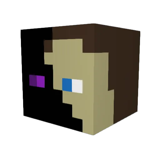 KingFoll Minecraft avatar head, 3D render