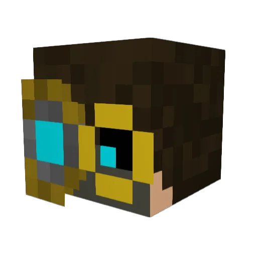KingFromBelow Minecraft avatar head, 3D render