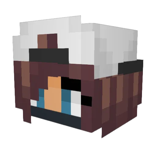 KingGC Minecraft avatar head, 3D render
