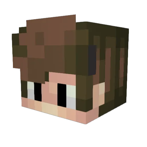 KingGal21 Minecraft avatar head, 3D render