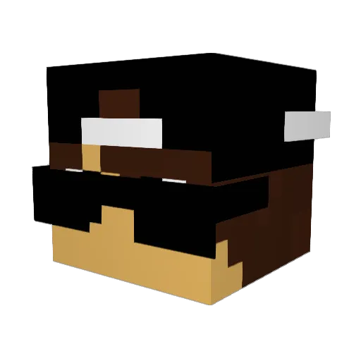 KingGamer_PVP Minecraft avatar head, 3D render