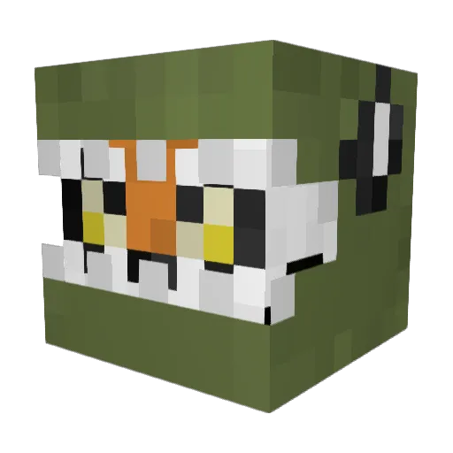 KingGames_YT Minecraft avatar head, 3D render
