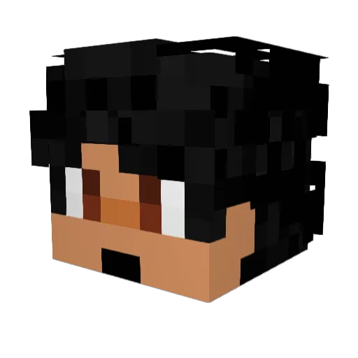 KingGrahamYt Minecraft avatar head, 3D render